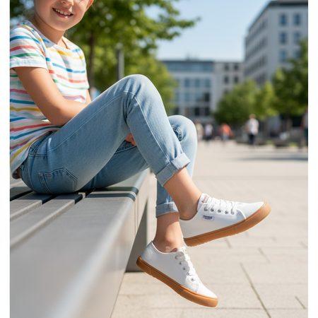 FRODDO SNEAKER VEGAN LACES II White | Barefoot tenisky