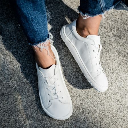 FRODDO TENISKY LEATHER LACES White II | Barefoot tenisky