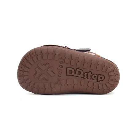 D.D.STEP W070-42522A ZIMNÍ KOTNÍKOVÉ BOTY Chocolate | Dětské zimní zateplené barefoot boty
