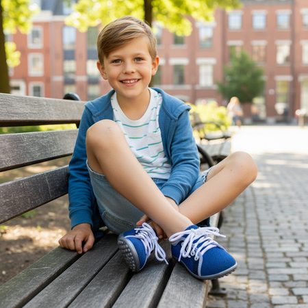 LEGUANO LEGUANITO AKTIV Blue | Dětské barefoot tenisky