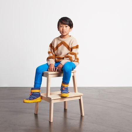 AFFENZAHN SNOWBOOT VEGAN TUKAN Blue Yellow 2