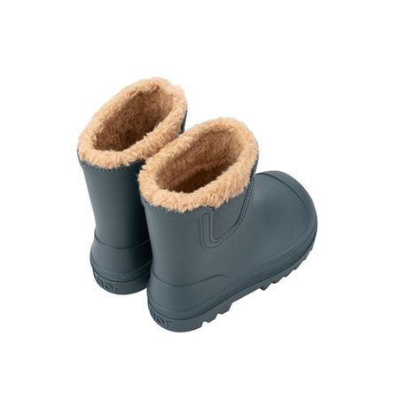 IGOR ZATEPLENÉ ZIMNÍ HOLÍNKY VERONA BORREGO Gris Petroleo | Dětské barefoot holínky