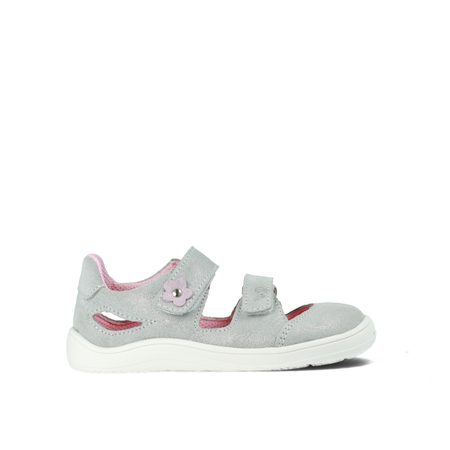 BABY BARE SANDÁLKY FEBO JOY Grey Pink | Dětské barefoot sandály