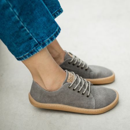 FRODDO SNEAKER VEGAN LACES II Grey | Barefoot tenisky