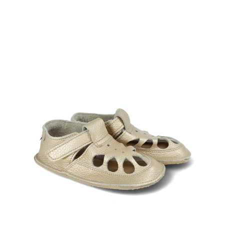 BABY BARE SANDÁLKY/BAČKORY SUMMER IO Shimmer Gold 2