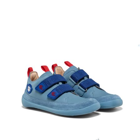 AFFENZAHN SNEAKER LEATHER BUDDY SHARK Blue | Dětské barefoot tenisky  3