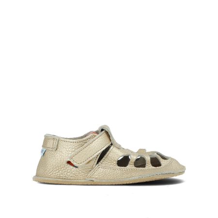 BABY BARE SANDÁLKY/BAČKORY SUMMER IO Shimmer Gold 1