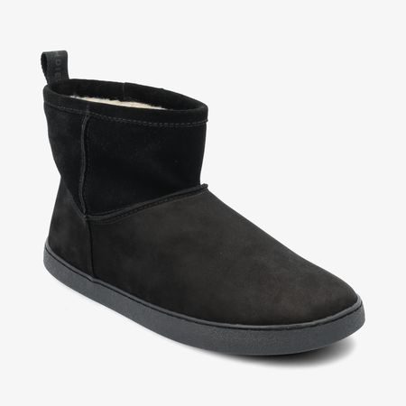 GROUNDIES COZY BOOT Low Black | Dámské barefoot válenky