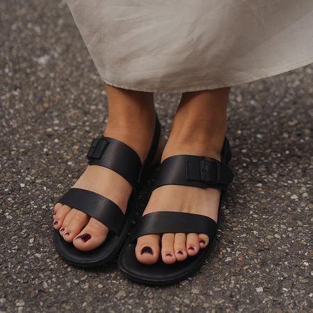 GROUNDIES KOS Black | Barefoot sandály