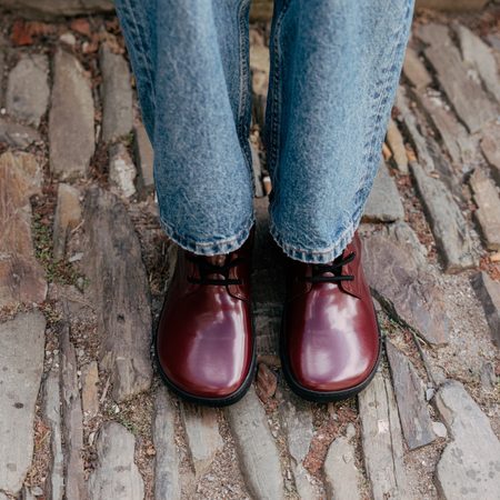 SHAPEN MAVERICK Plum | Kotníkové barefoot boty