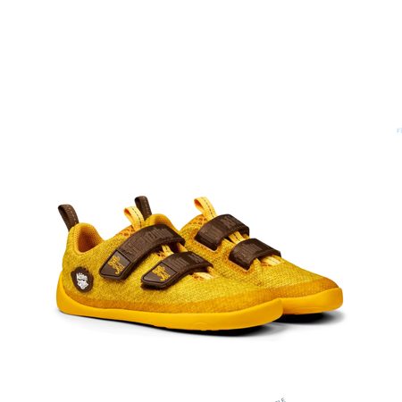 AFFENZAHN SNEAKER KNIT HAPPY TIGER Yellow | Dětské barefoot tenisky