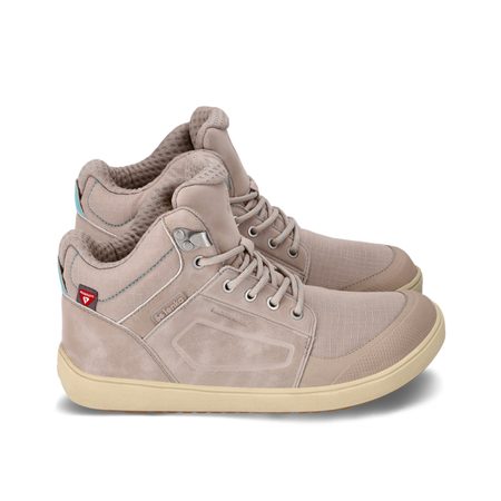 BE LENKA ZIMNÍ KOTNÍKOVÉ ArcticEdge - Beige | Zimní zateplené barefoot boty