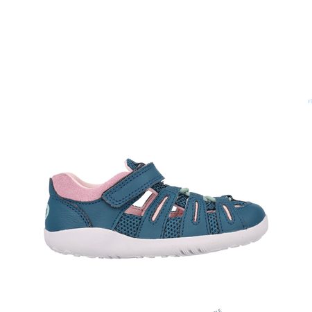BOBUX SUMMIT Tidal Teal-Pink Diamond Multi | Dětské barefoot sandály  1