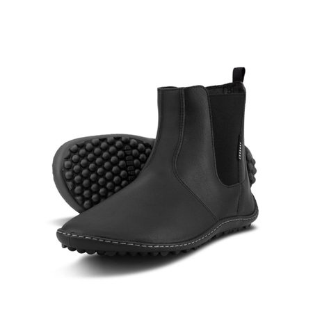 LEGUANO BAREBOOT Černé | Zateplené barefoot boty