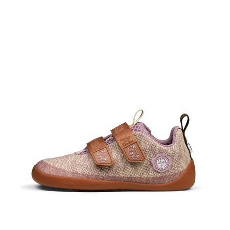 AFFENZAHN SNEAKER KNIT HAPPY CAT Light Pink | Dětské barefoot tenisky