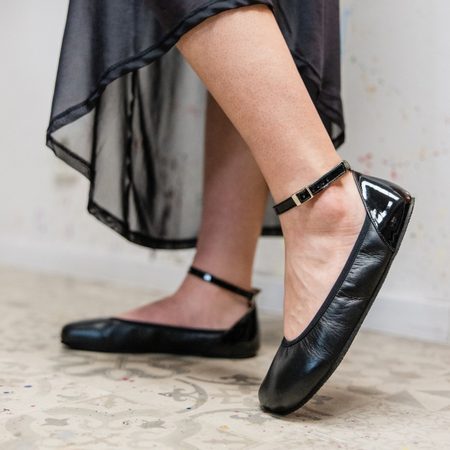 SHAPEN BALERÍNKY TULIP III Wide Black | Dámské barefoot baleríny