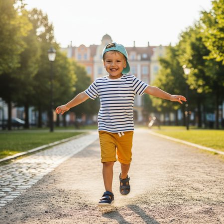 BOBUX ALPHA TROOP Navy | Dětské barefoot sandály