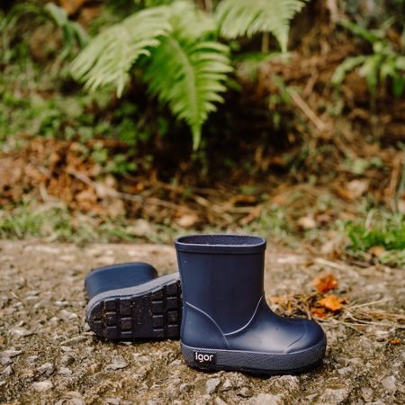 IGOR HOLÍNKY Navy | Dětské barefoot holínky