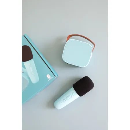 BLUETOOTH KARAOKE SET MODRÝ mikrofon a reproduktor
