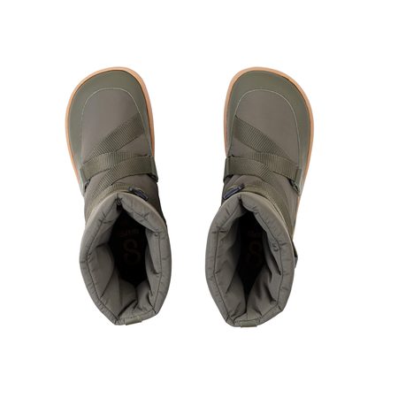 SHAPEN FROSTY 2.0 Olive | Zimní zateplené barefoot sněhule
