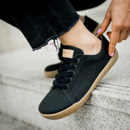 CRAVE WOODSTOCK Black | Barefoot tenisky