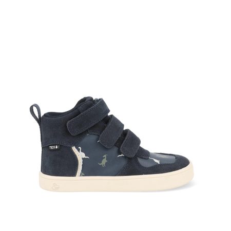 BUNDGAARD NERO MINI Navy Dino | Dětské celoroční barefoot boty