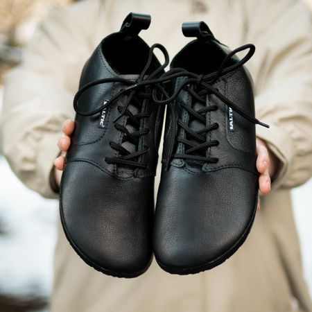 SALTIC SMART Black Nappa | Barefoot tenisky 4