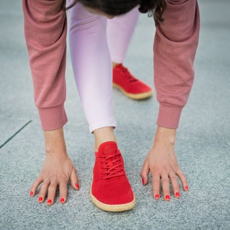 GROUNDIES ACTIVE KNIT WOMEN Red | Barefoot sportovní tenisky