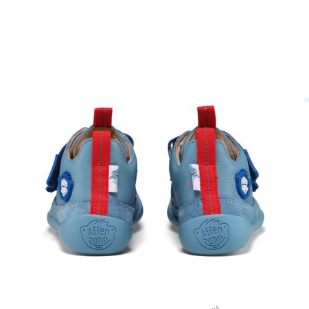 AFFENZAHN SNEAKER LEATHER BUDDY SHARK Blue | Dětské barefoot tenisky  7