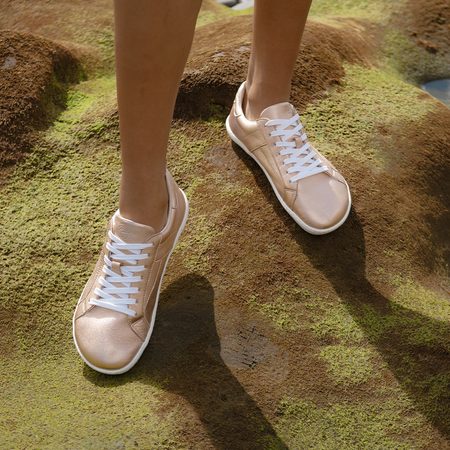 GROUNDIES MELBOURNE LEATHER WOMEN Metallic Rose 9