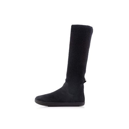 SHAPEN KNITTY Black | Kotníkové barefoot boty