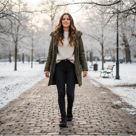 CRAVE VERNOM Black | Zimní barefoot boty