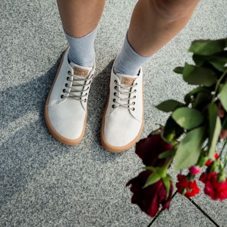 FRODDO SNEAKER VEGAN LACES II White | Barefoot tenisky