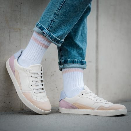 GROUNDIES NOVA GS1 WOMEN Beige Lavender | Dámská barefoot teniska 8