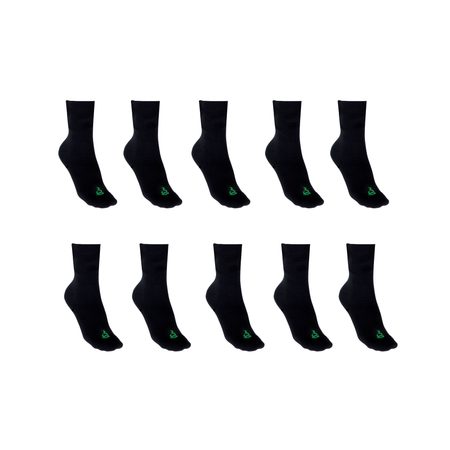 NABOSO BAREFOOT PONOŽKY BAMBUS Černé Dlouhé 10 kusů