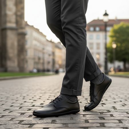 GROUNDIES PALERMO MEN Black | Pánské barefoot polobotky