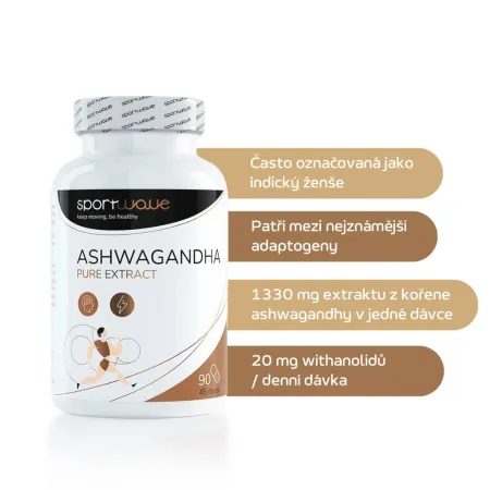 ASHWAGANDHA PURE EXTRACT 90 cps – pro psychickou pohodu a energii