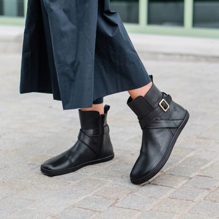 SHAPEN DIVINE Black | Dámské barefoot kotníkové boty