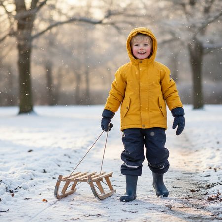 BUNDGAARD ASPEN Navy | Dětské zateplené barefoot holínky