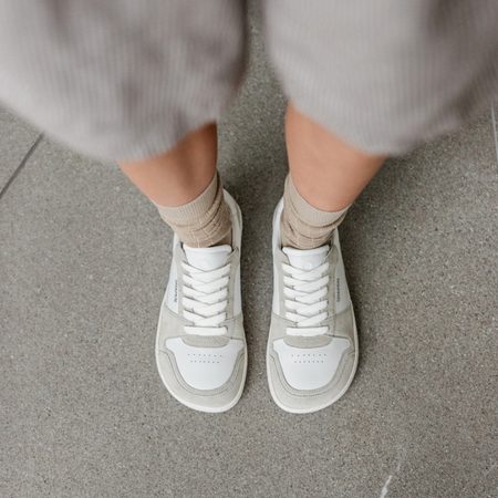 SHAPEN TENISKY RE:WIND White Leather | Barefoot tenisky