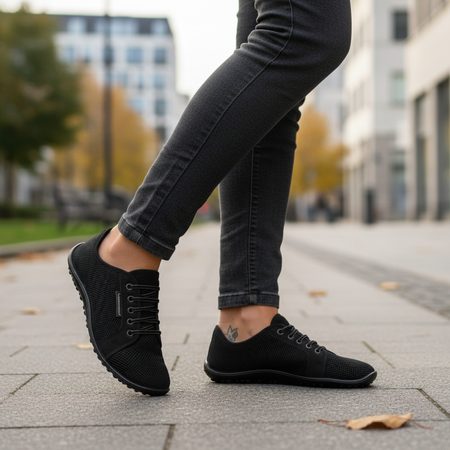 LEGUANO CITY All Black | Barefoot tenisky