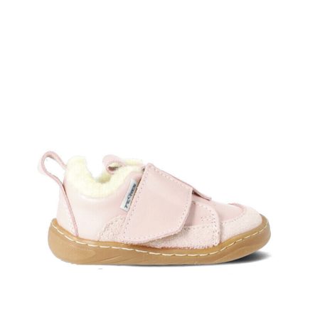 PEGRES PRVNÍ ZIMNÍ BOTIČKY SBF64W Růžová | Dětské první barefoot zateplené botičky