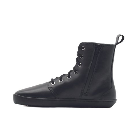 AYLLA BAREFOOT CHIRI DÁMSKÉ Černá | Kotníkové zateplené barefoot boty