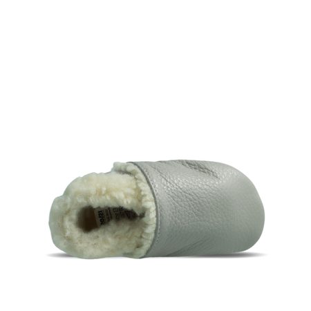 CRAVE CRAVITOS WINTER WOOL Šedé | Dětské zateplené barefoot capáčky