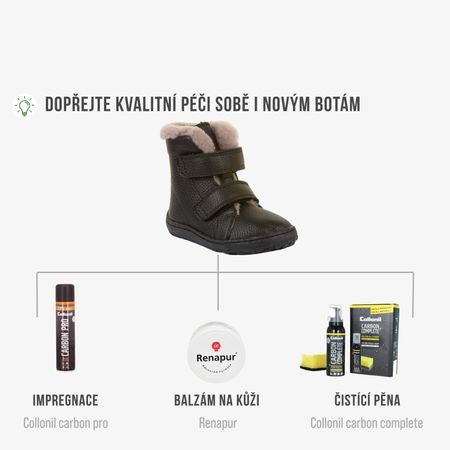 FRODDO KOTNÍKOVÉ ZIMNÍ FURRY BOOT Black