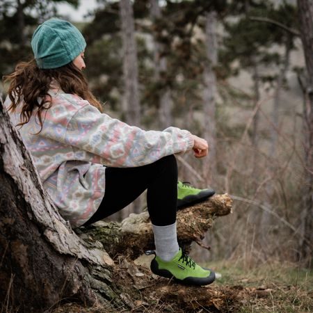 SALTIC OUTDOOR FLAT Green | Outdoorové barefoot boty