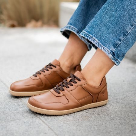 ANGLES DIONYSUS Cognac | Barefoot tenisky