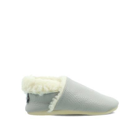 CRAVE CRAVITOS WINTER WOOL Šedé | Dětské zateplené barefoot capáčky