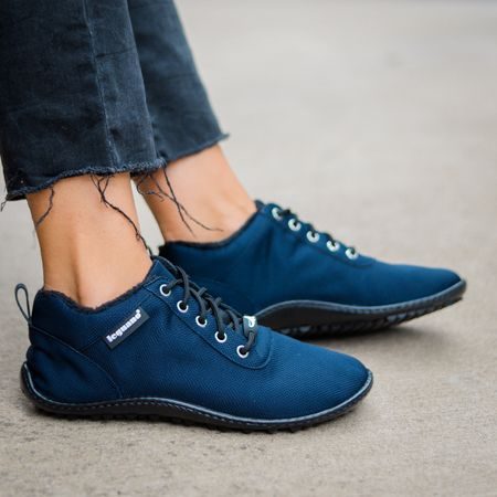 LEGUANO GALAXO Blue | Zateplené barefoot boty