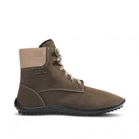 LEGUANO ICEBARE Brown | Kotníčkové zateplené barefoot boty 1